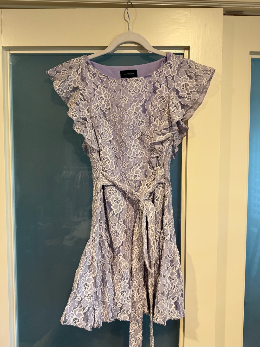 MAJORELLE Marnie Mini Dress in Amethyst Purple